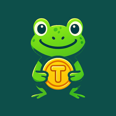 The Tavala app icon — a friendly frog hugging a gold T coin